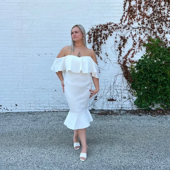 square neck off the shoulder dress Jimiss square neckline off shoulder sleeveless thin shoulder strap bac –  JiMiss Dresses